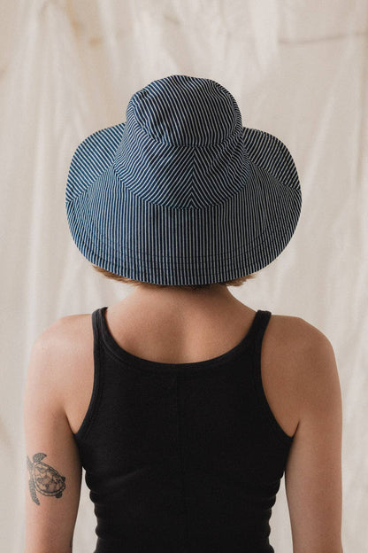 Gardener's Hat in Hickory Stripe