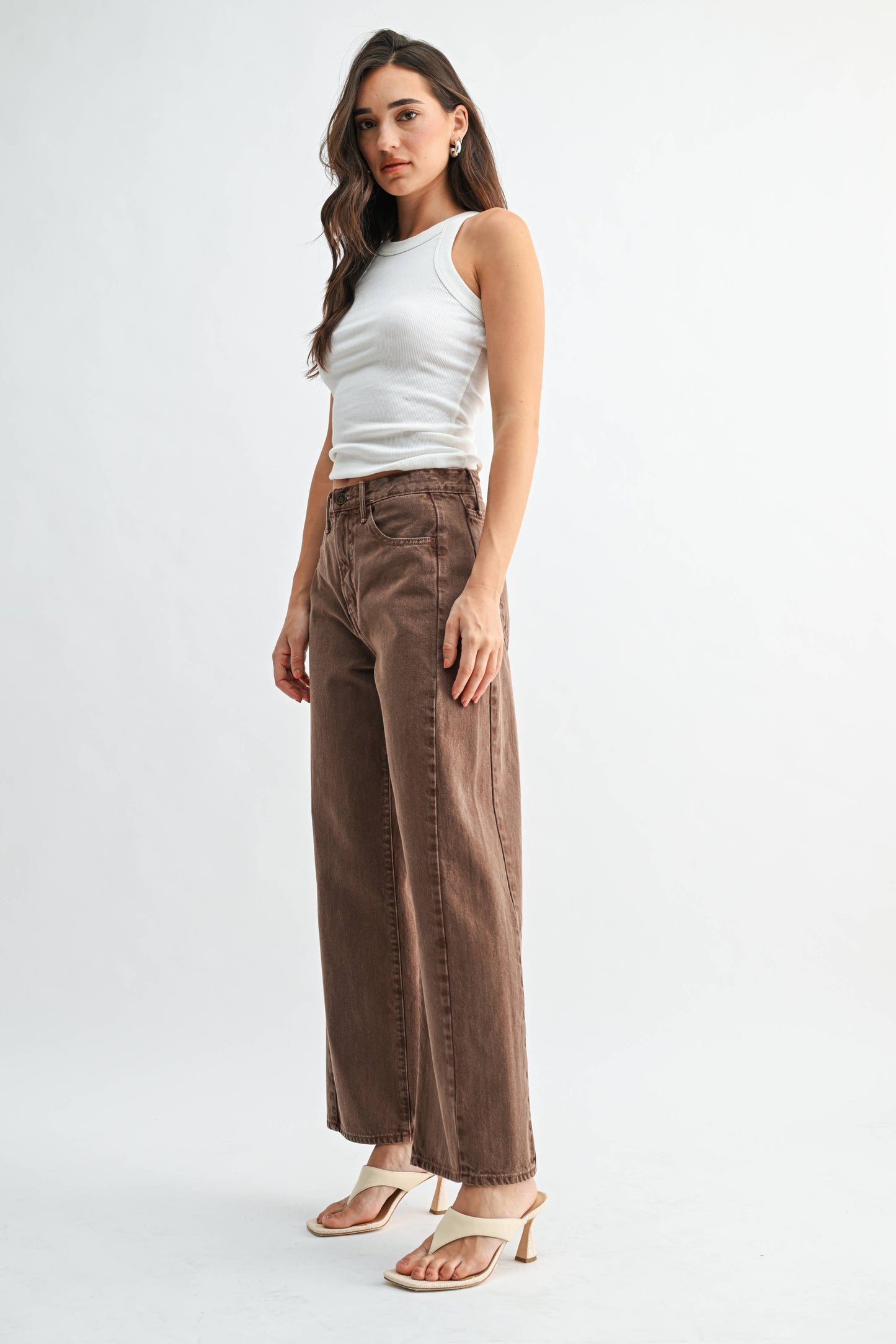 Barrel Jean Twist - Vintage Brown