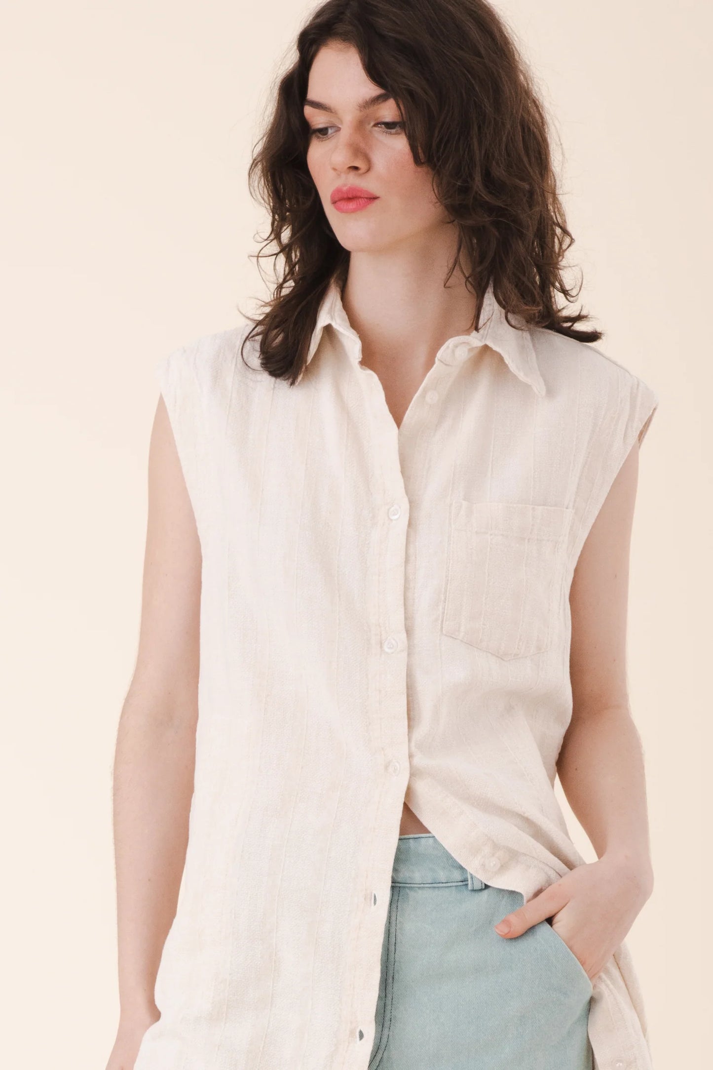 Replica Shirtdress Sleeveless - Oyster