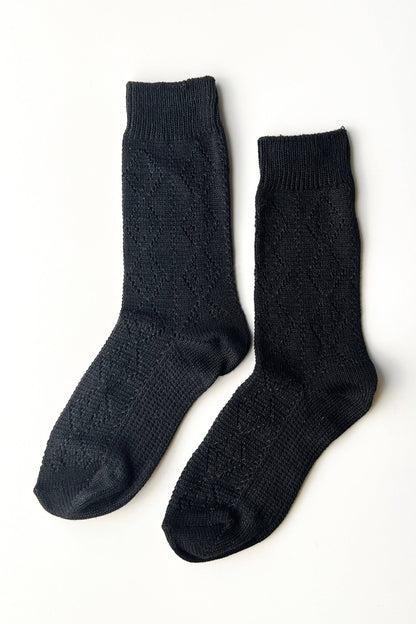 Modal Eyelet Socks - Multiple Colors