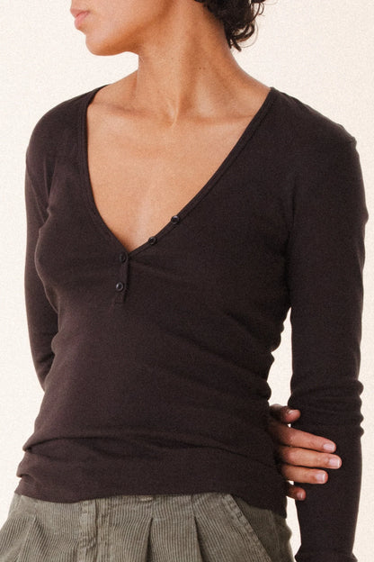 Deep Henley - Brown Out