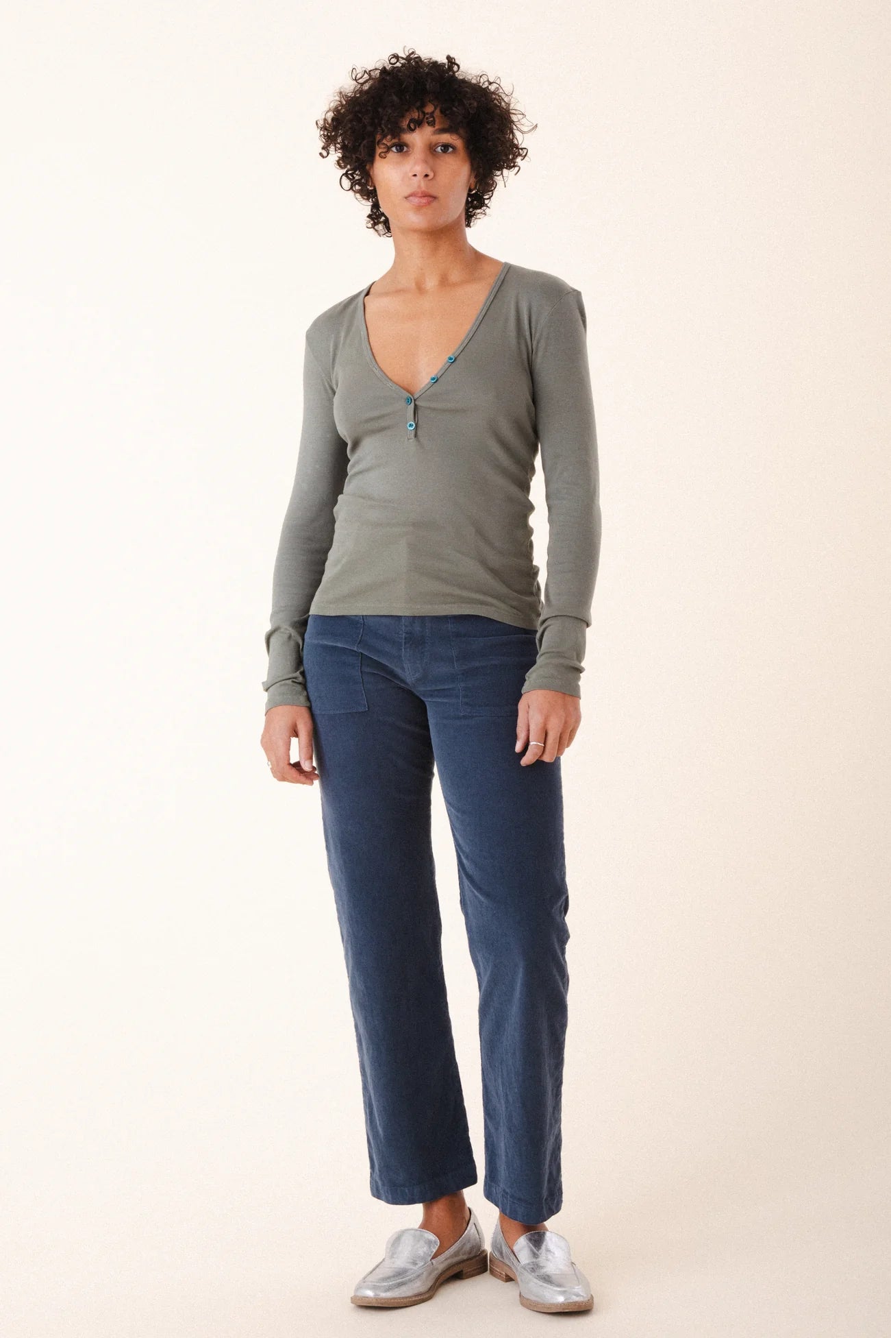 Deep Henley - Eucalyptus