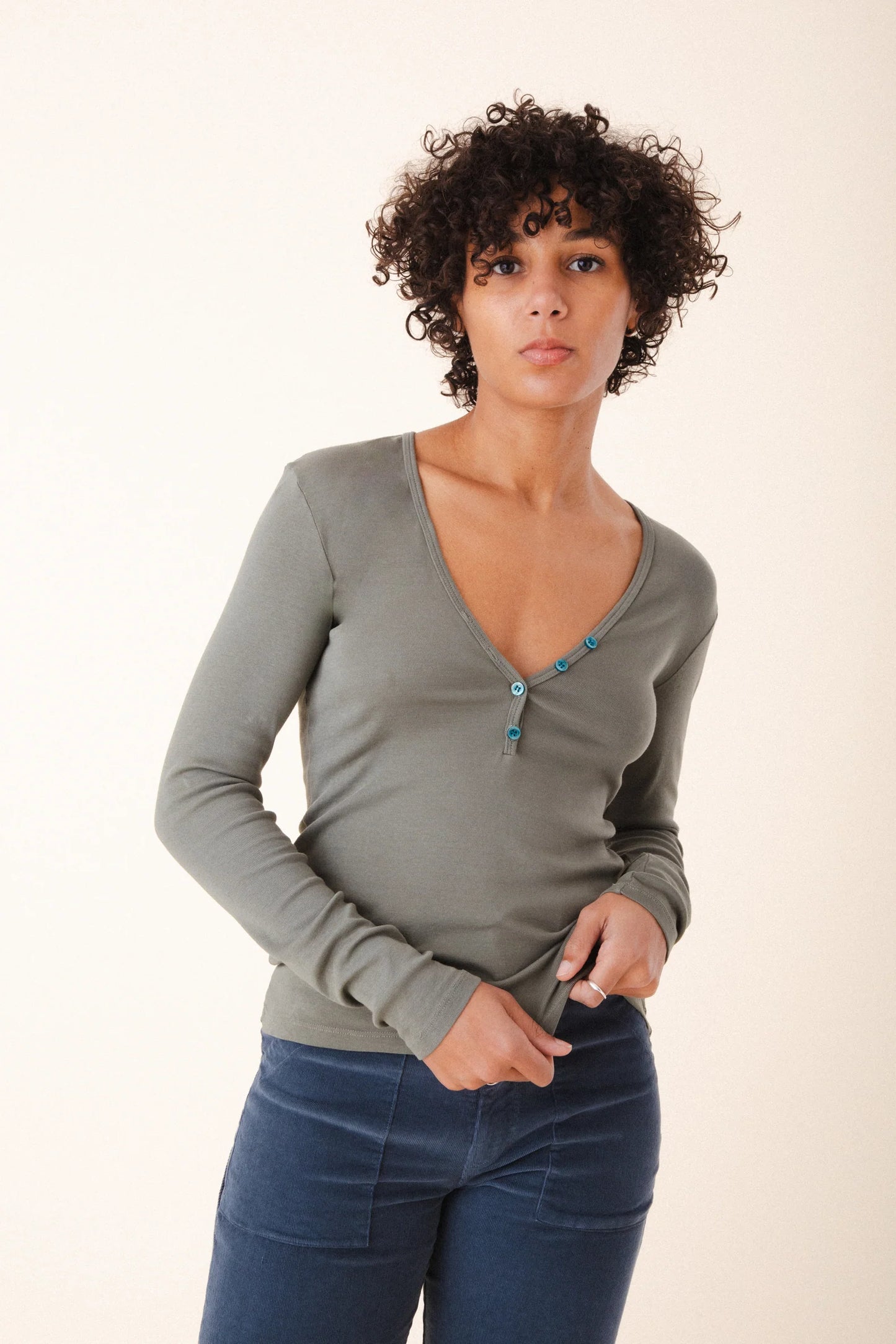 Deep Henley - Eucalyptus