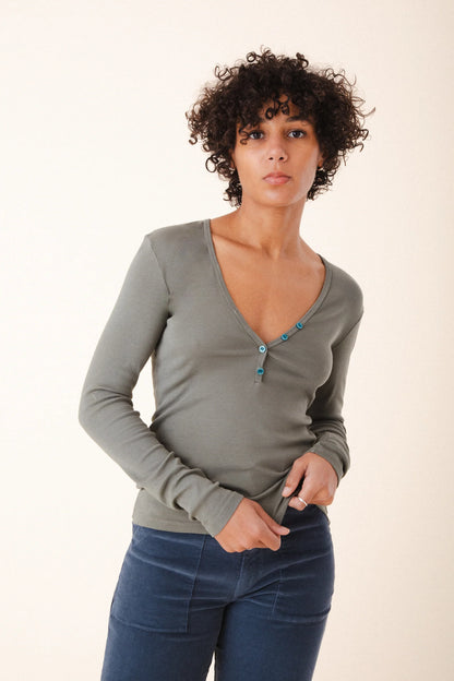 Deep Henley - Eucalyptus