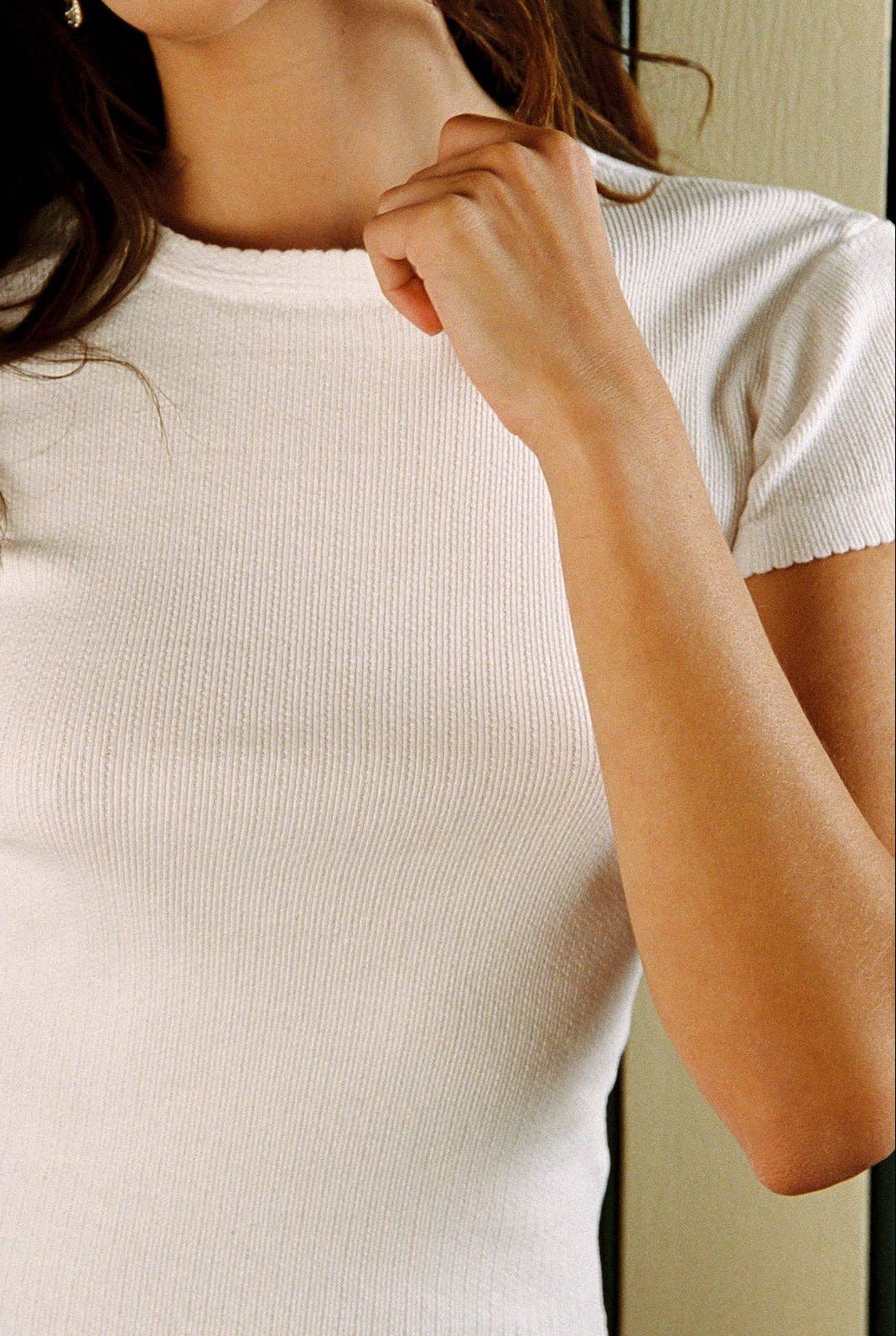 Needlepoint Tee - White