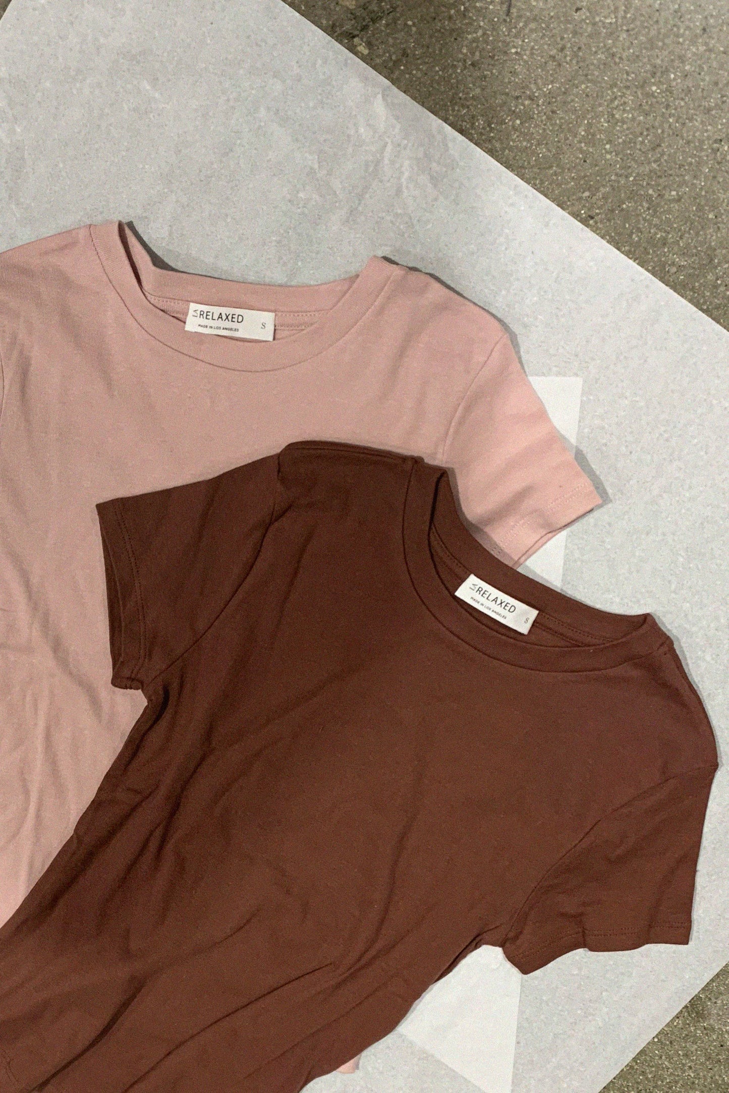 Recycled Organic Crew Tee - Rose