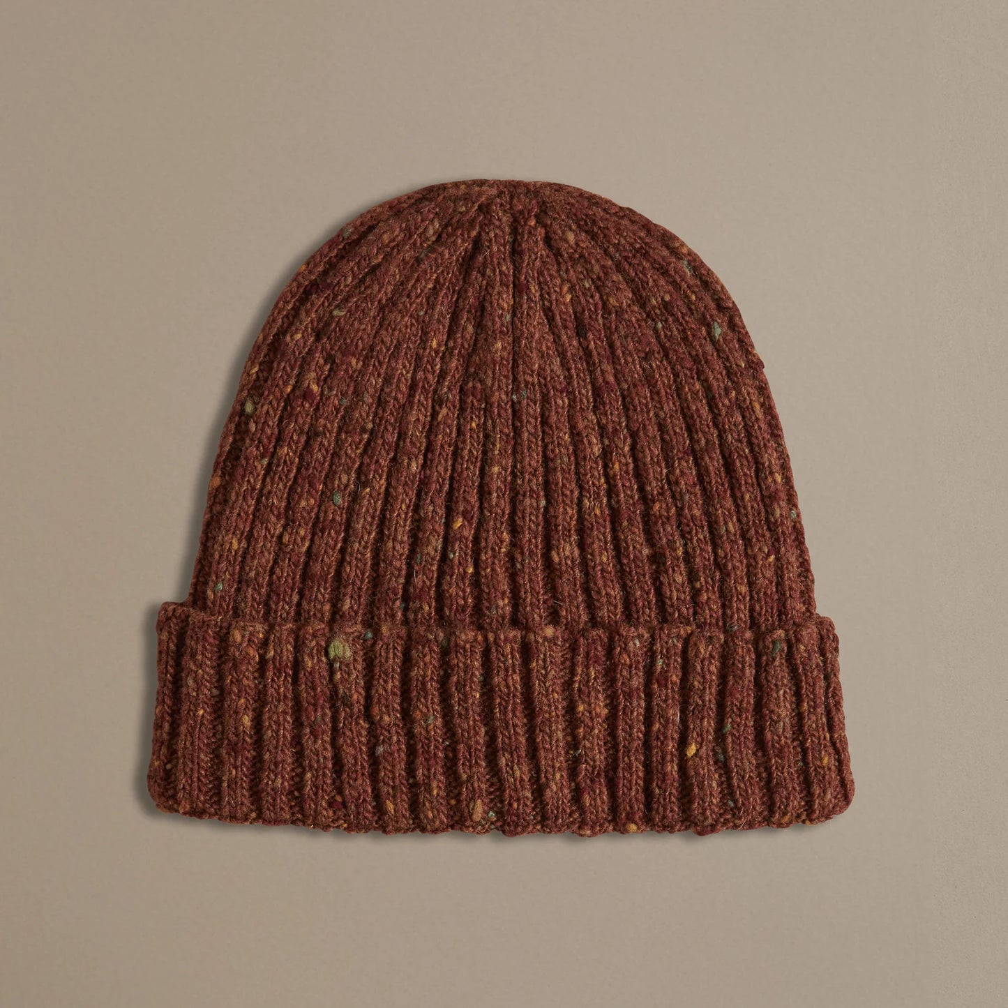 Unisex Donegal Beanie | Rust Red