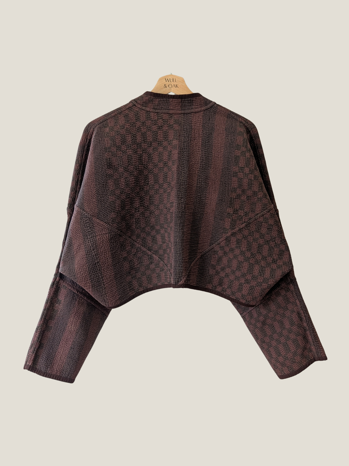 The Kaira Cropped Block Print Jacket