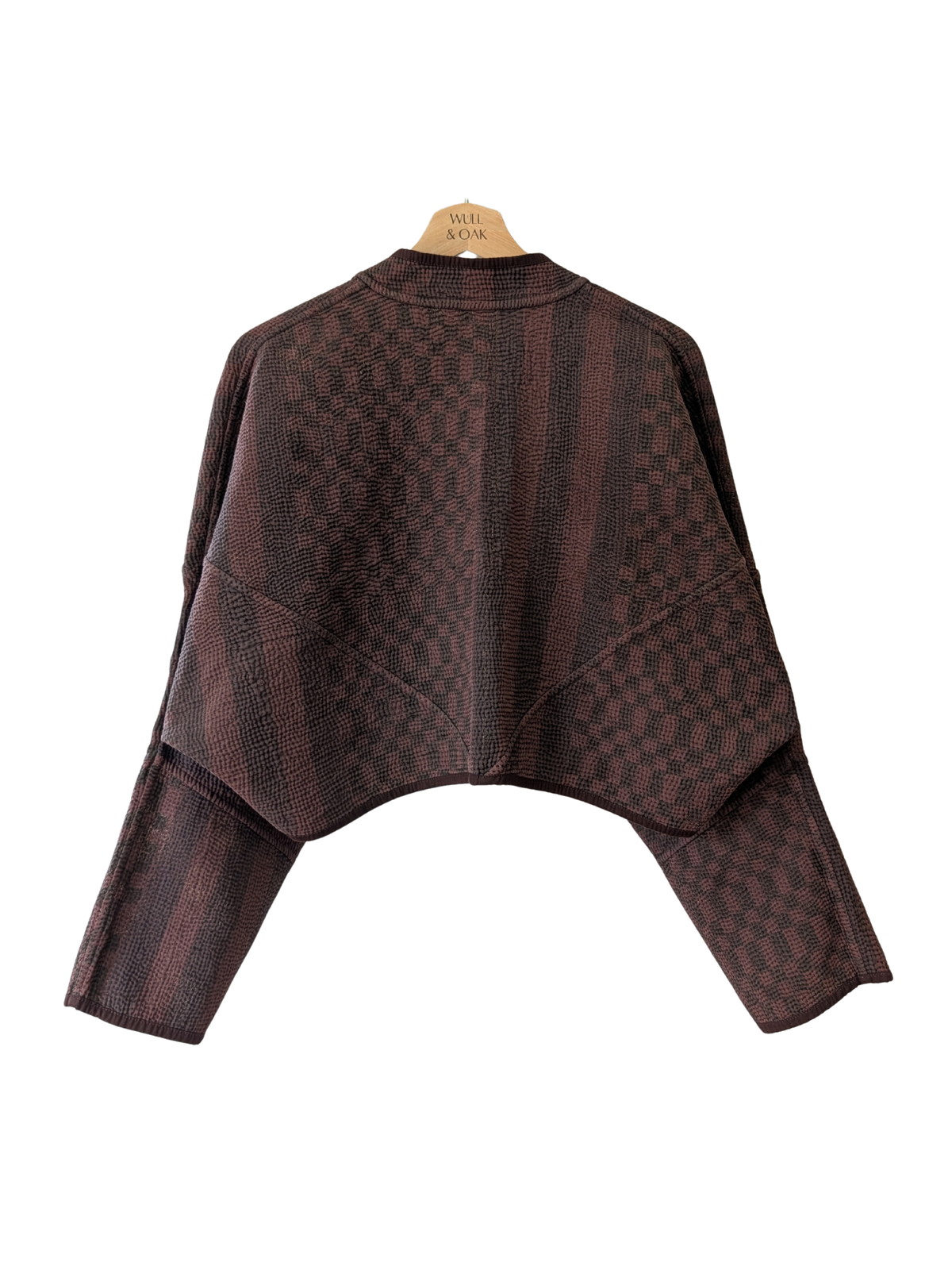 The Kaira Cropped Block Print Jacket