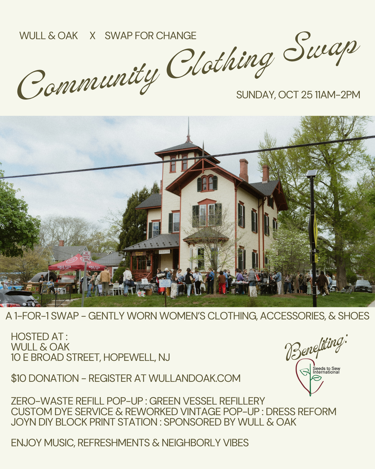 Oct. 25 | Community Clothing Swap