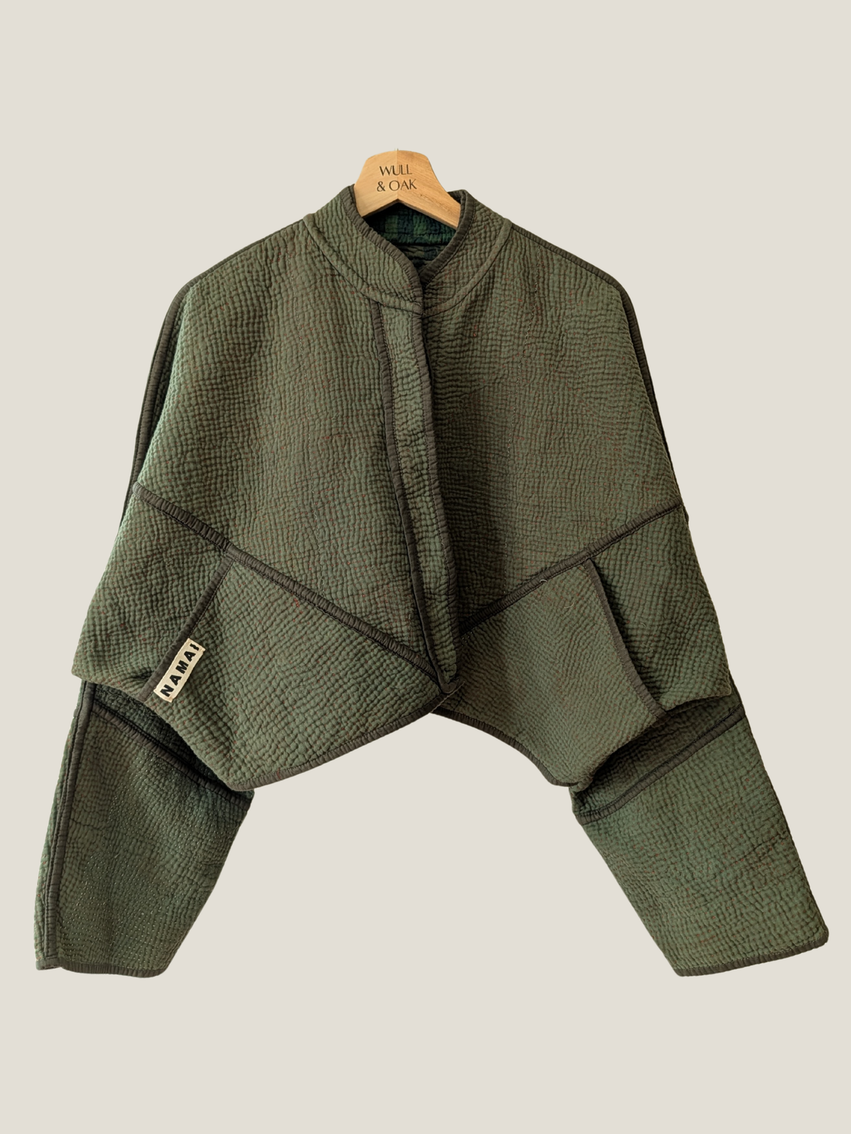 The Kaira Cropped Block Print Jacket