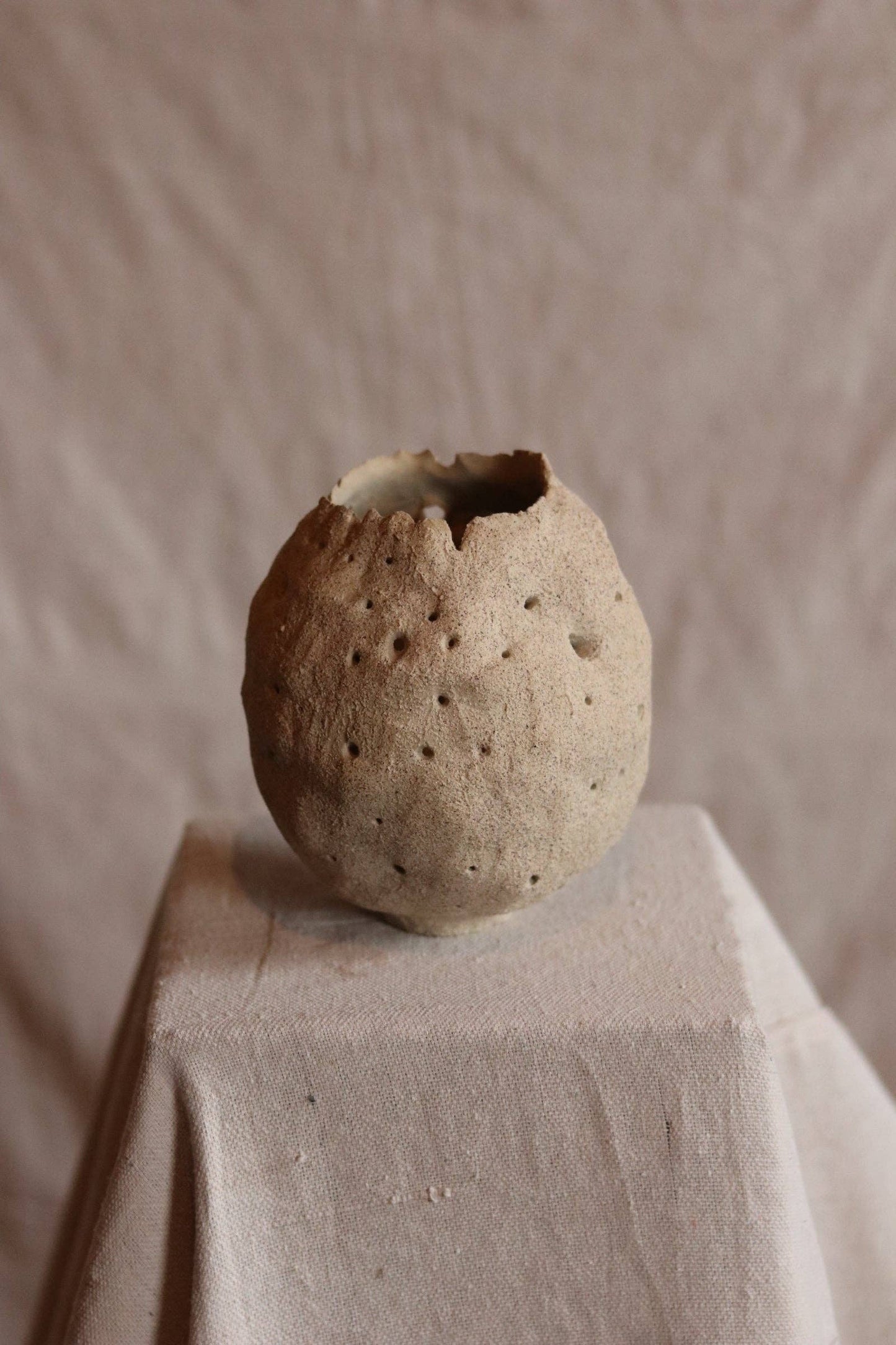 5.5" Gathered Earth Vessel