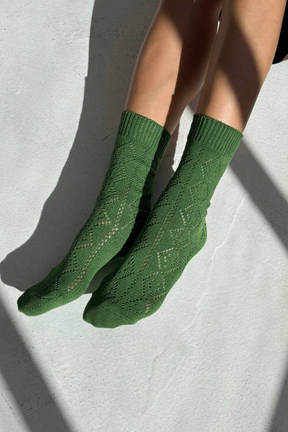 Modal Eyelet Socks - Multiple Colors