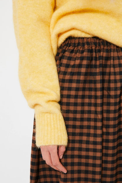 Pedra Skirt - Brown Check