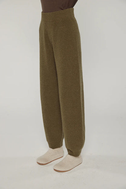 Cashmere Wool Blend Sweater Pants