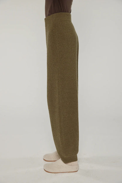 Cashmere Wool Blend Sweater Pants