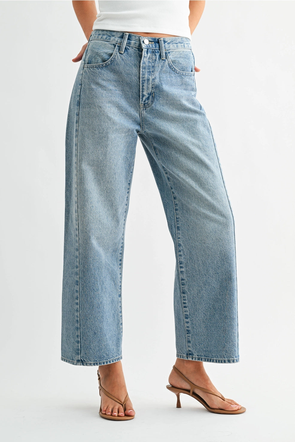 Barrel Jean Twist - Medium Denim