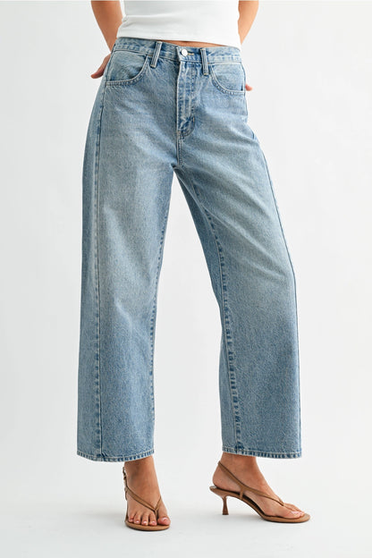 Barrel Jean Twist - Medium Denim