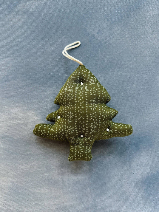 Tree Ornament - Calico Stripe Moss