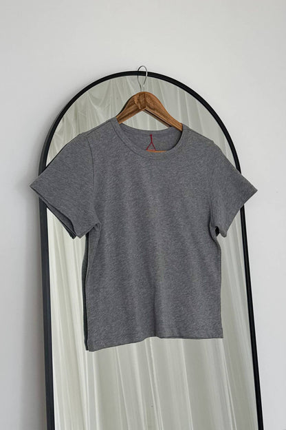 The Little Boy Tee - Melange Grey