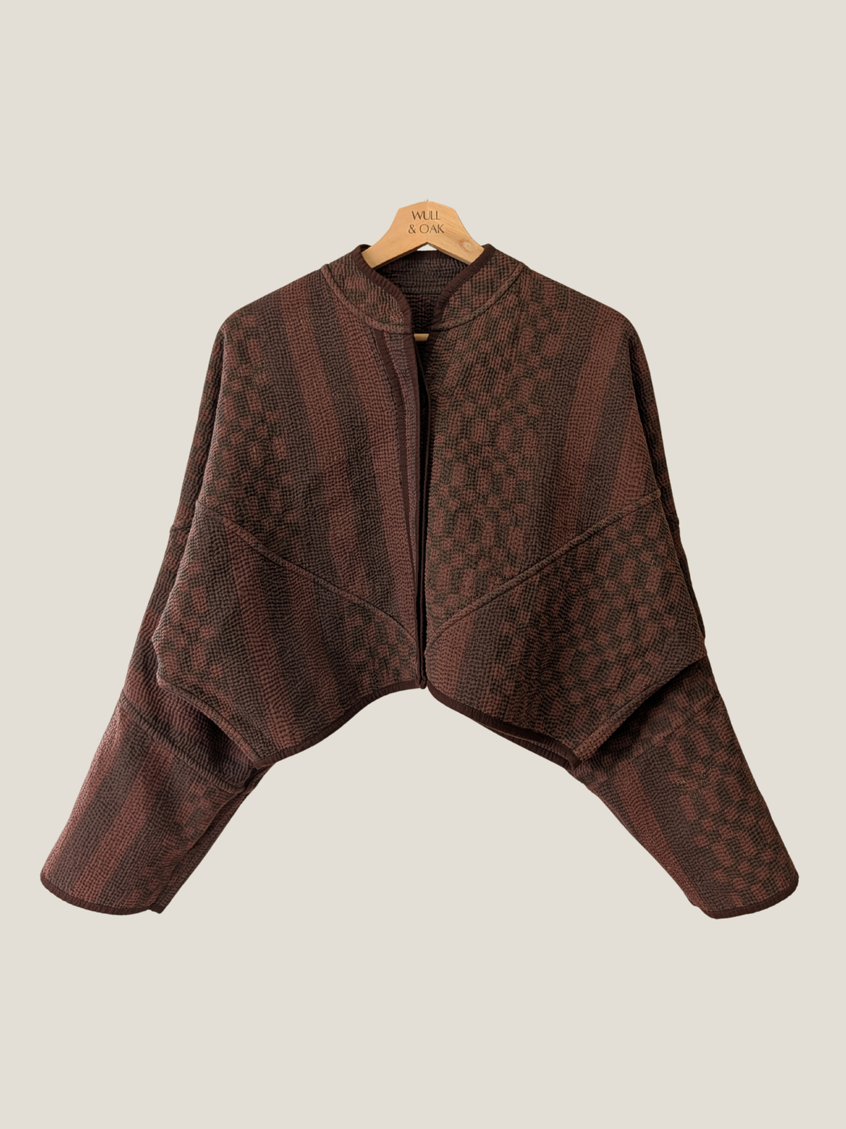 The Kaira Cropped Block Print Jacket