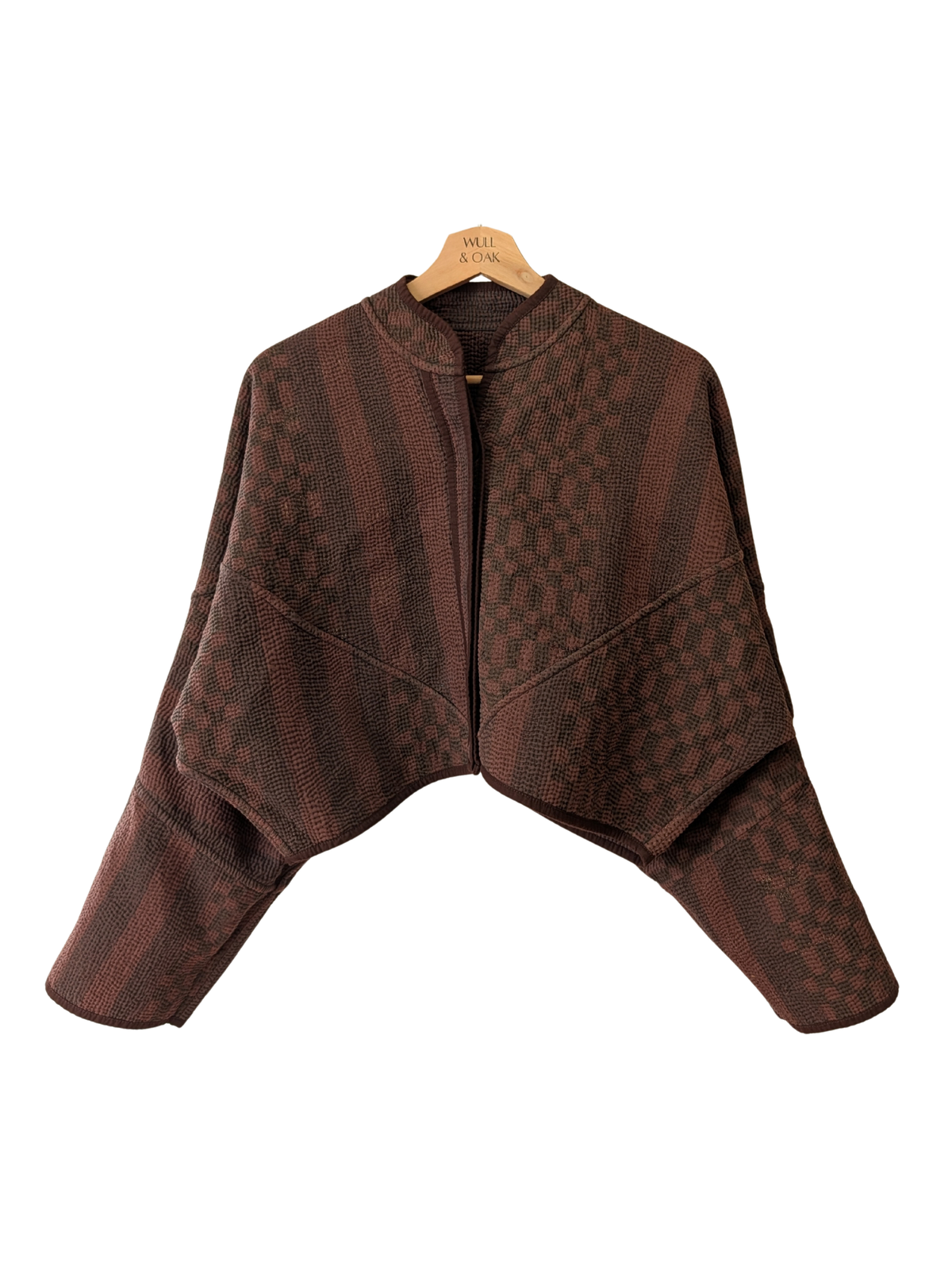 The Kaira Cropped Block Print Jacket