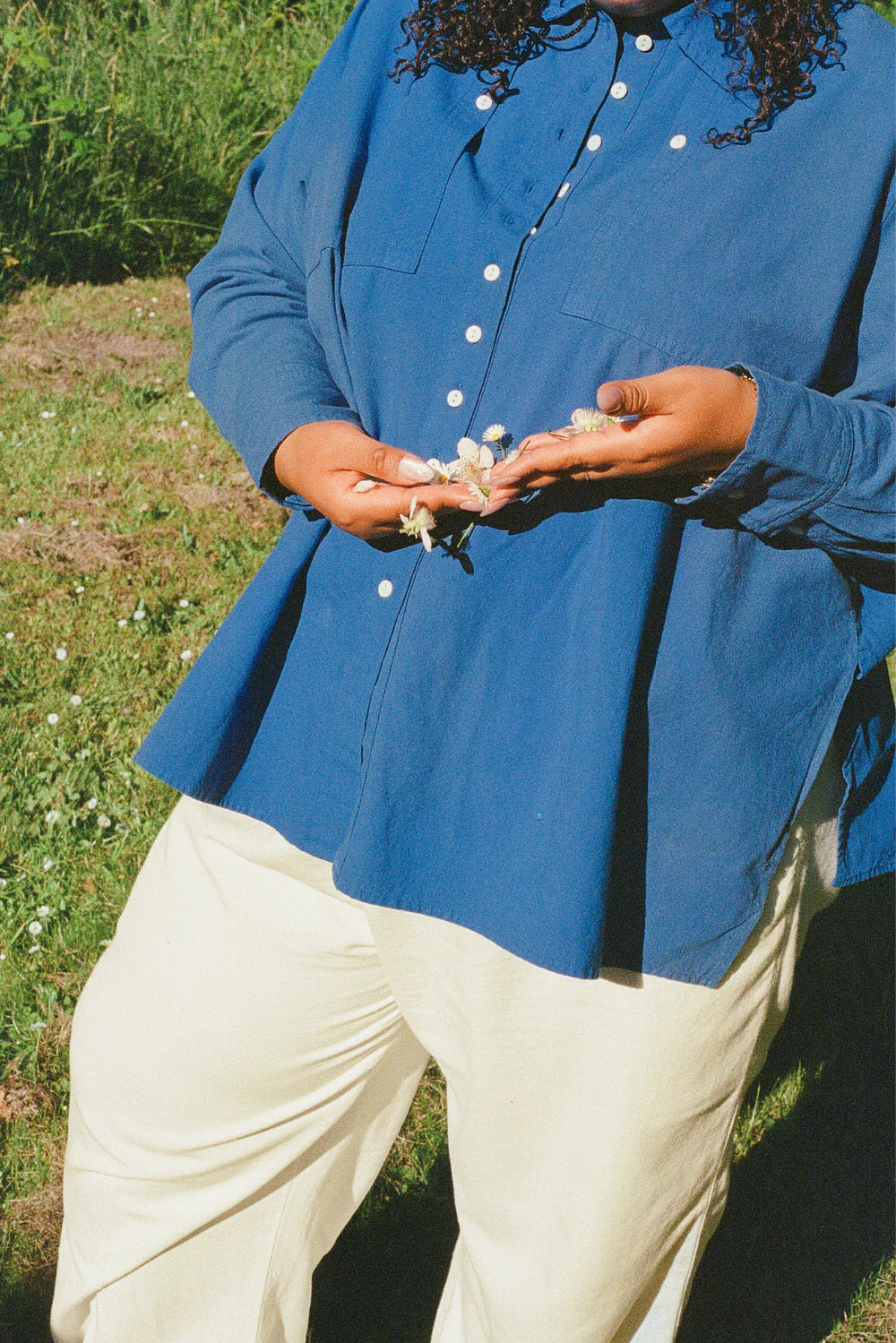 Collared Shirt - Cobalt