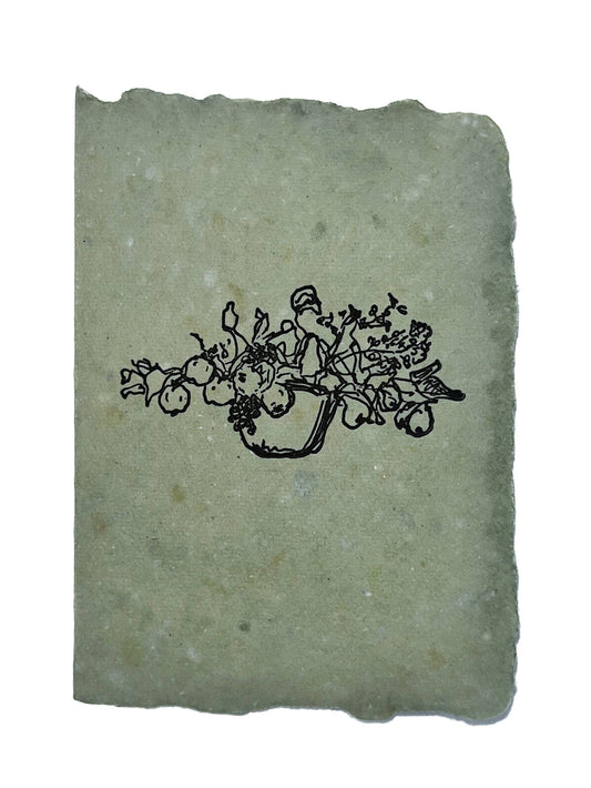 Arrangement with Fruit Folded Cards - Set of Four