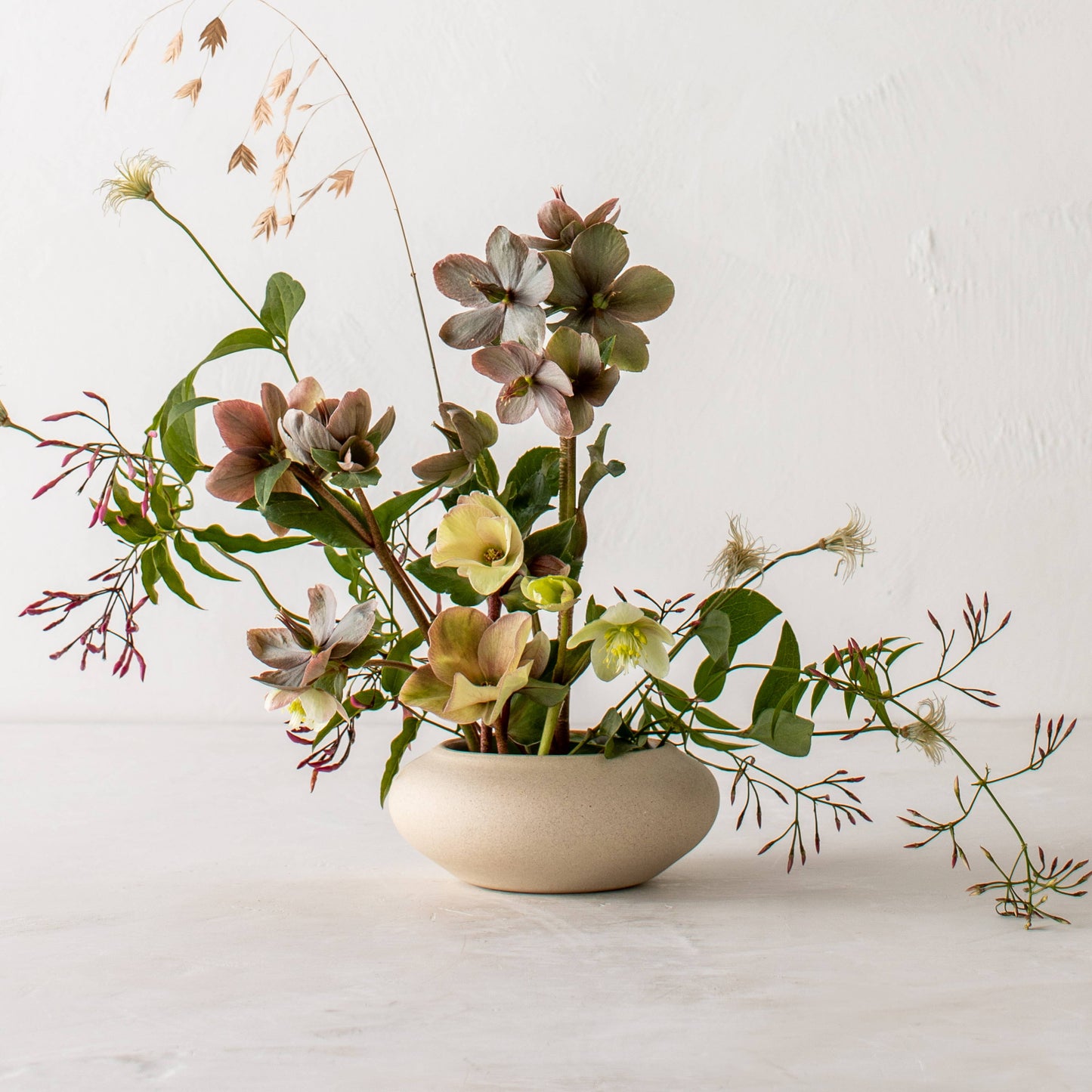 Ikebana Vase - Raw Stoneware