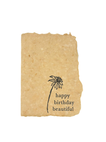 Happy Birthday Beautiful - Handmade Birthday Card
