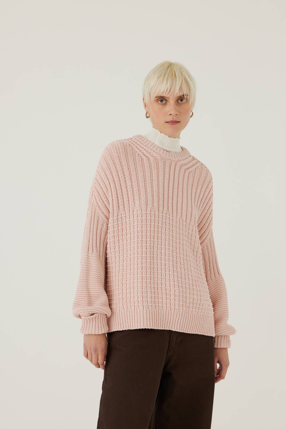 Delčia Organic Cotton Sweater - Dusty Pink