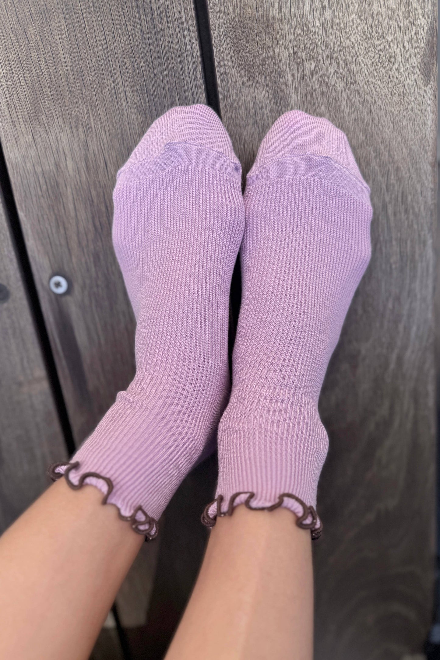 The Petite Ruffled Modal Socks - Multiple Color Options