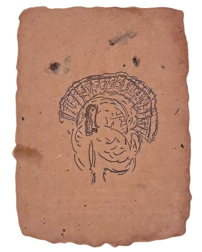 Turkey Note Card - Set of four