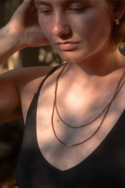 Sintha Silk Bead Wrap - Necklace / Bracelet
