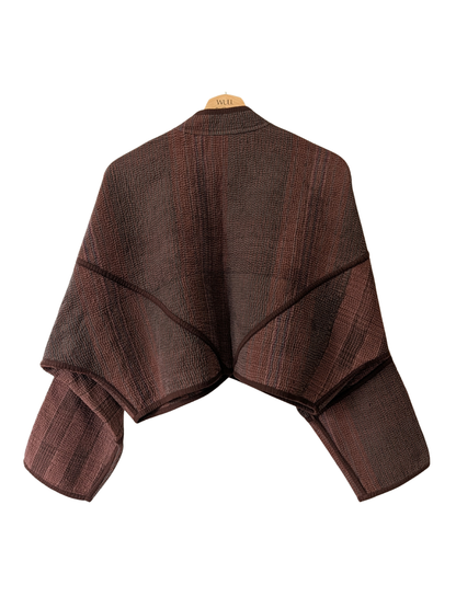 The Kaira Cropped Block Print Jacket