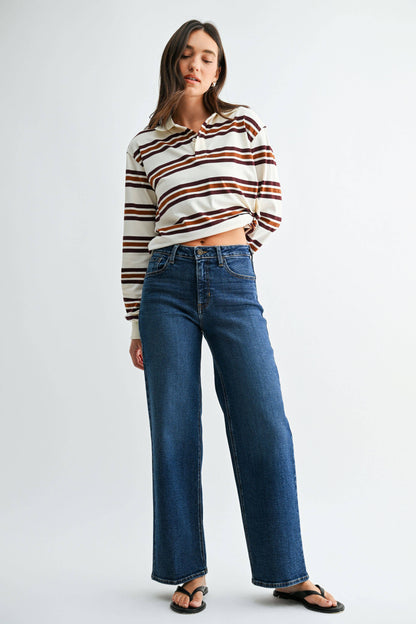 Classic Mid-Rise Straight - Dark Denim