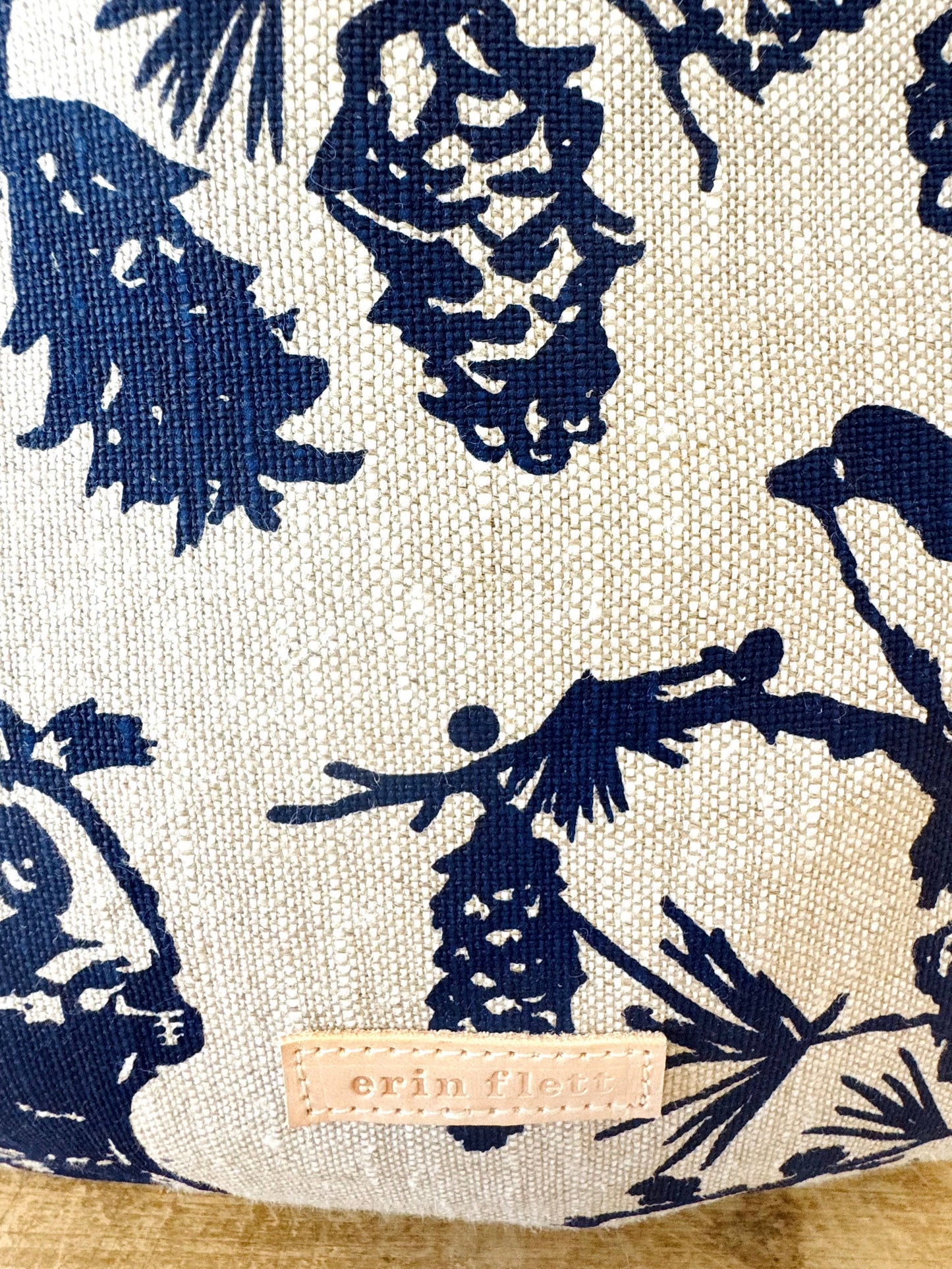 Boho Tote Bag - Pine Cone Navy