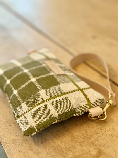 Two Color Tartan Plaid Ellie Wristlet - Multiple Colors