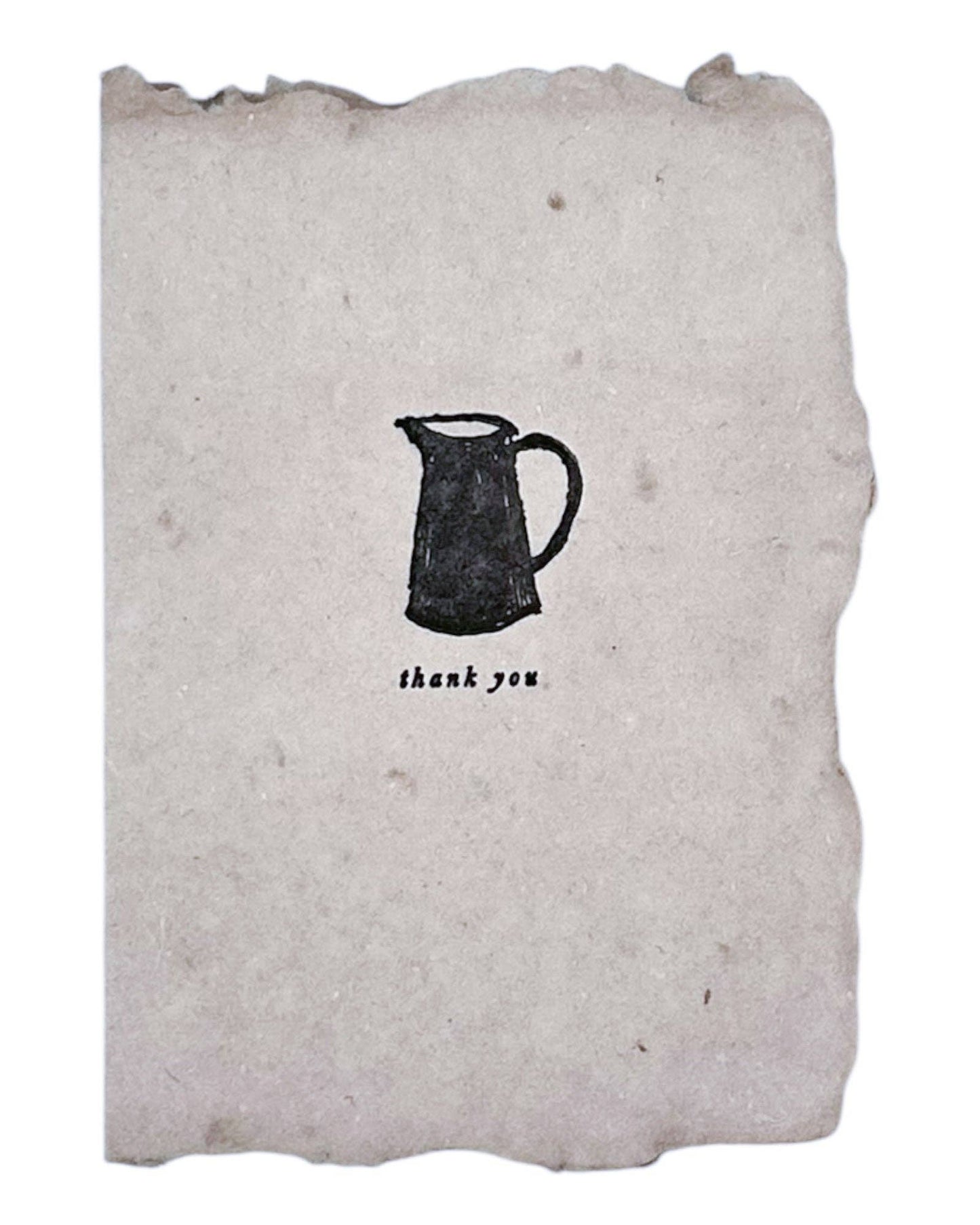 Handmade Thank You Card - Pitcher