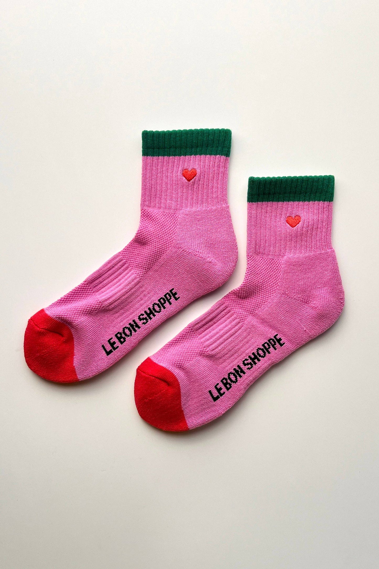 Embroidered Color Block Girlfriend Socks - Multiple Colors