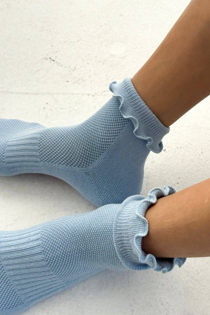 Ruffled Hugger Crew Socks - Multiple Colors