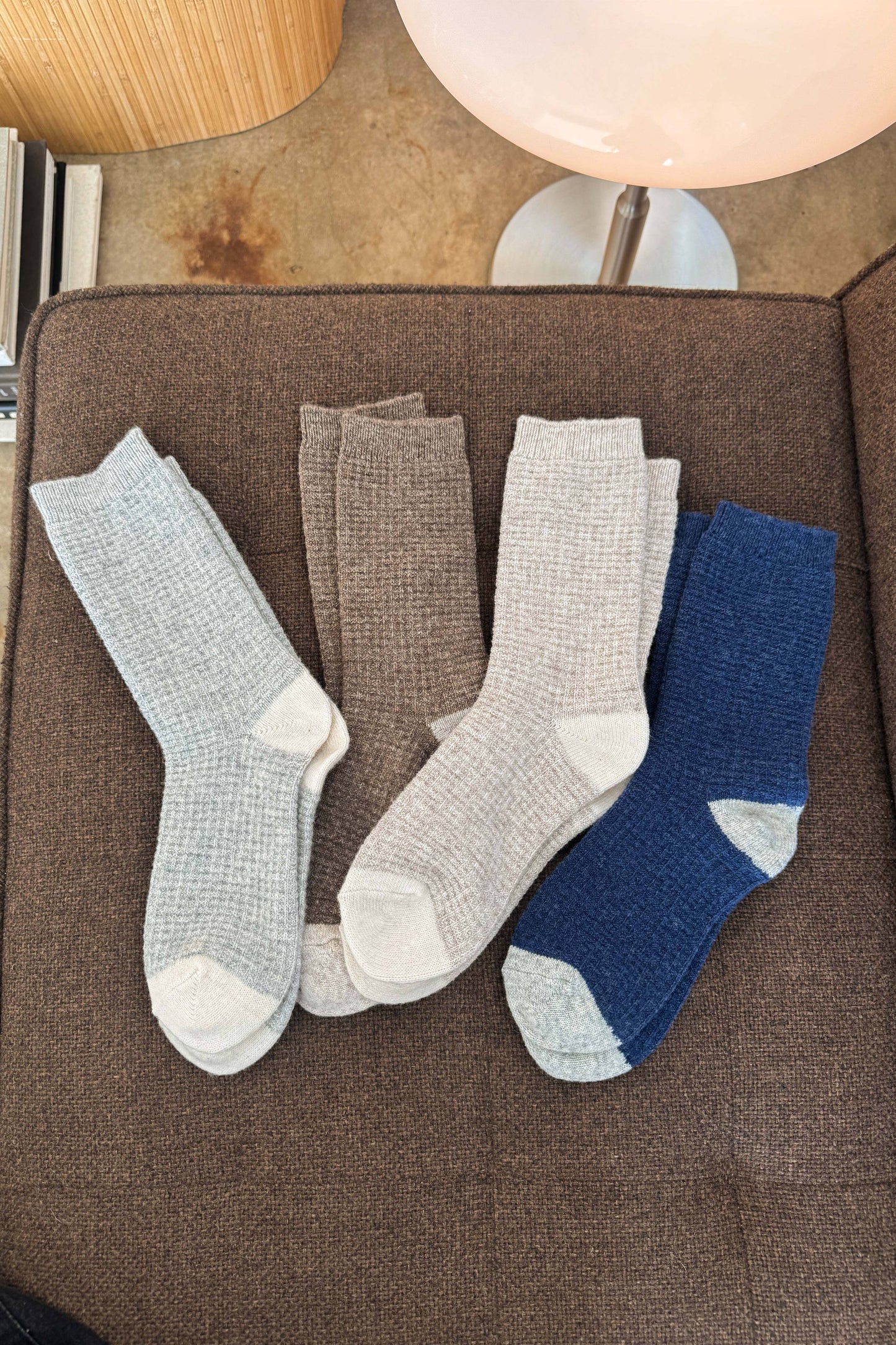 Wool Waffled Socks - Multiple Options