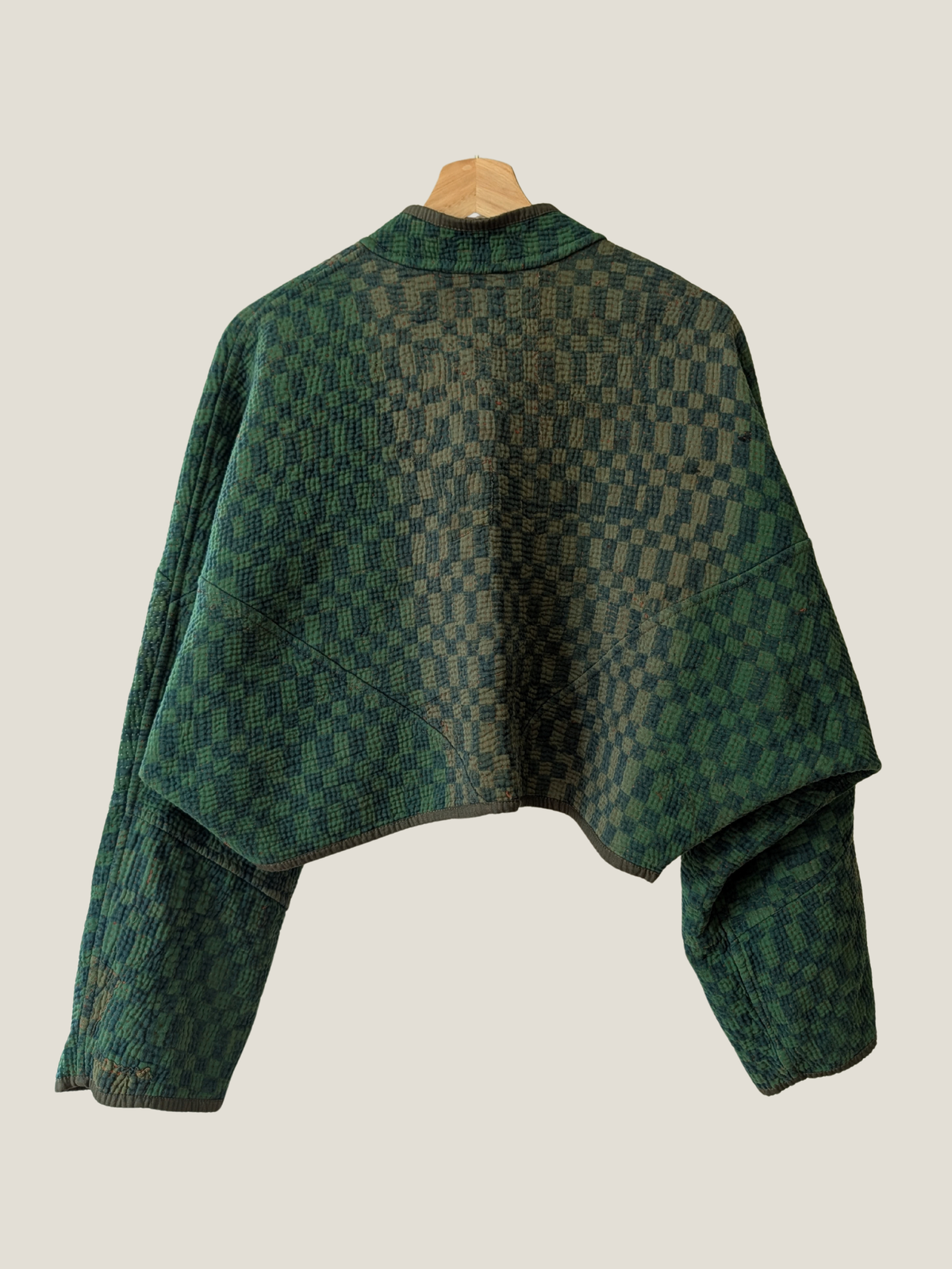 The Kaira Cropped Block Print Jacket