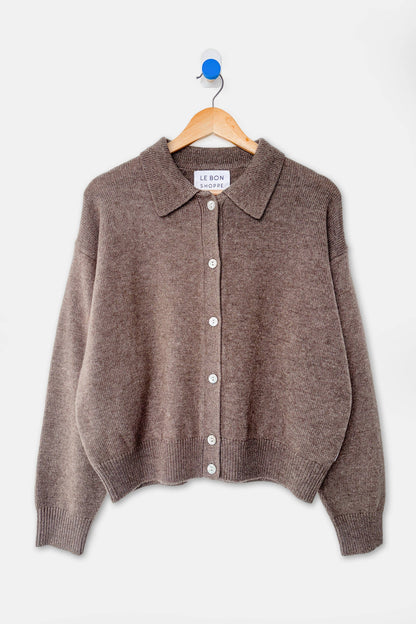 PREORDER Lou Cashmere Cardigan - Frappe