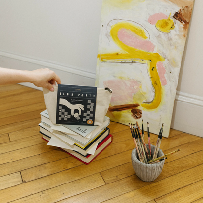 Block Printing Pouch Kit - Check & Dot Print