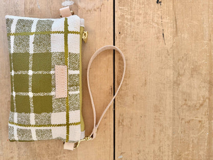 Two Color Tartan Plaid Ellie Wristlet - Multiple Colors