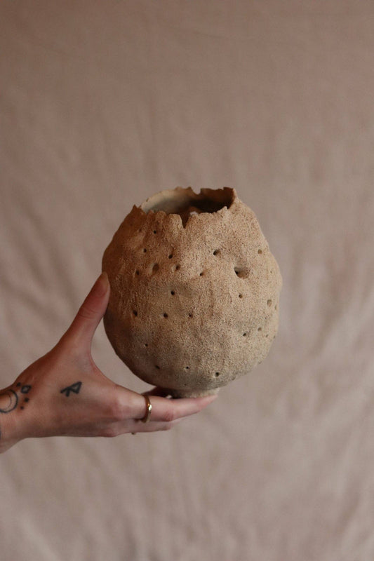 5.5" Gathered Earth Vessel