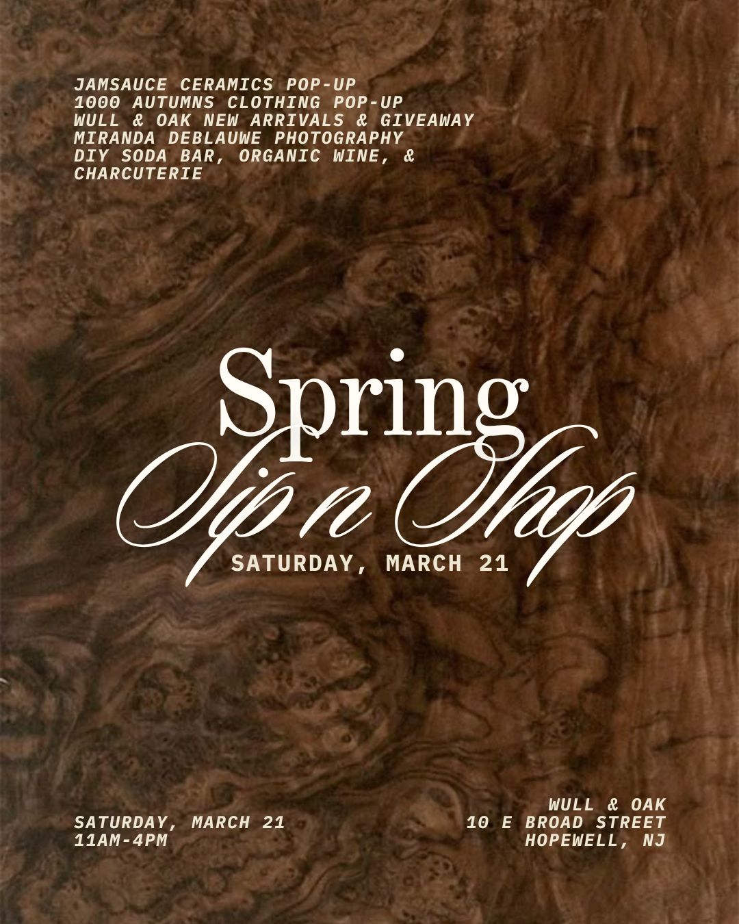 Mar. 21 | Spring Sip & Shop Party