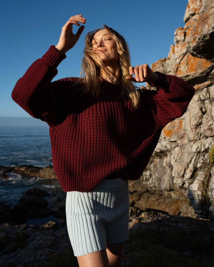 Delčia Organic Cotton Sweater - Hellebore