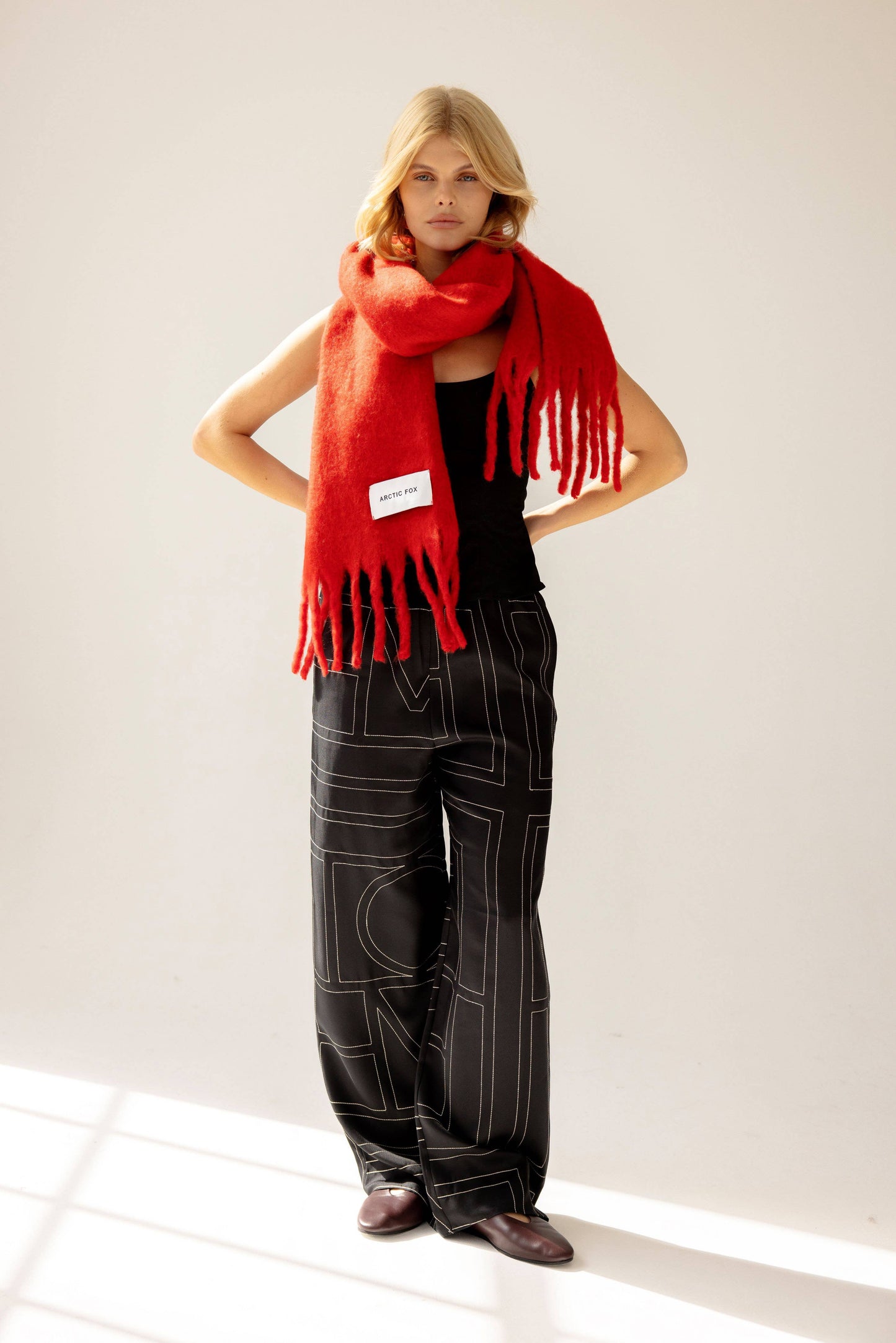 The Stockholm Scarf - Crimson Red